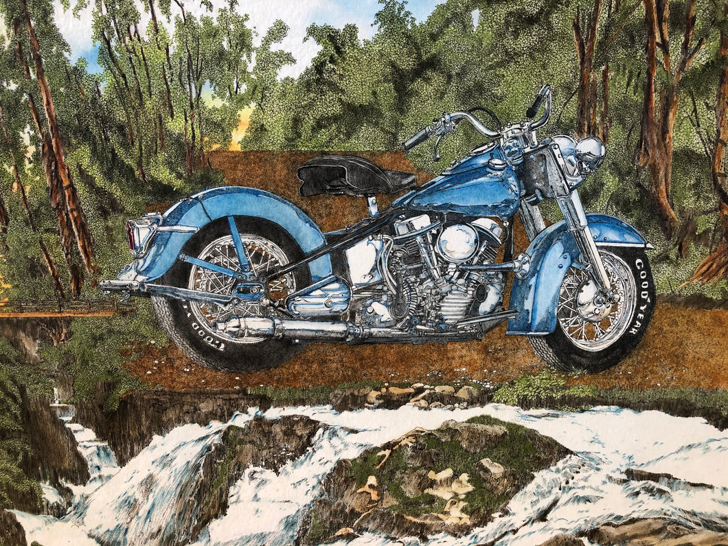 Blue Rider Motorcycle